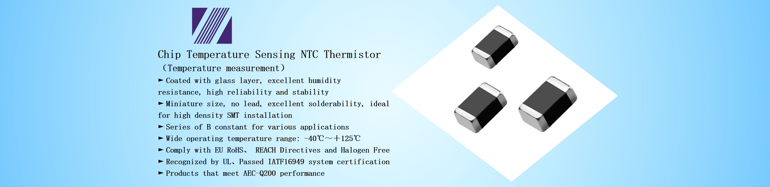 Chip Temperature Sensing NTC Thermistor